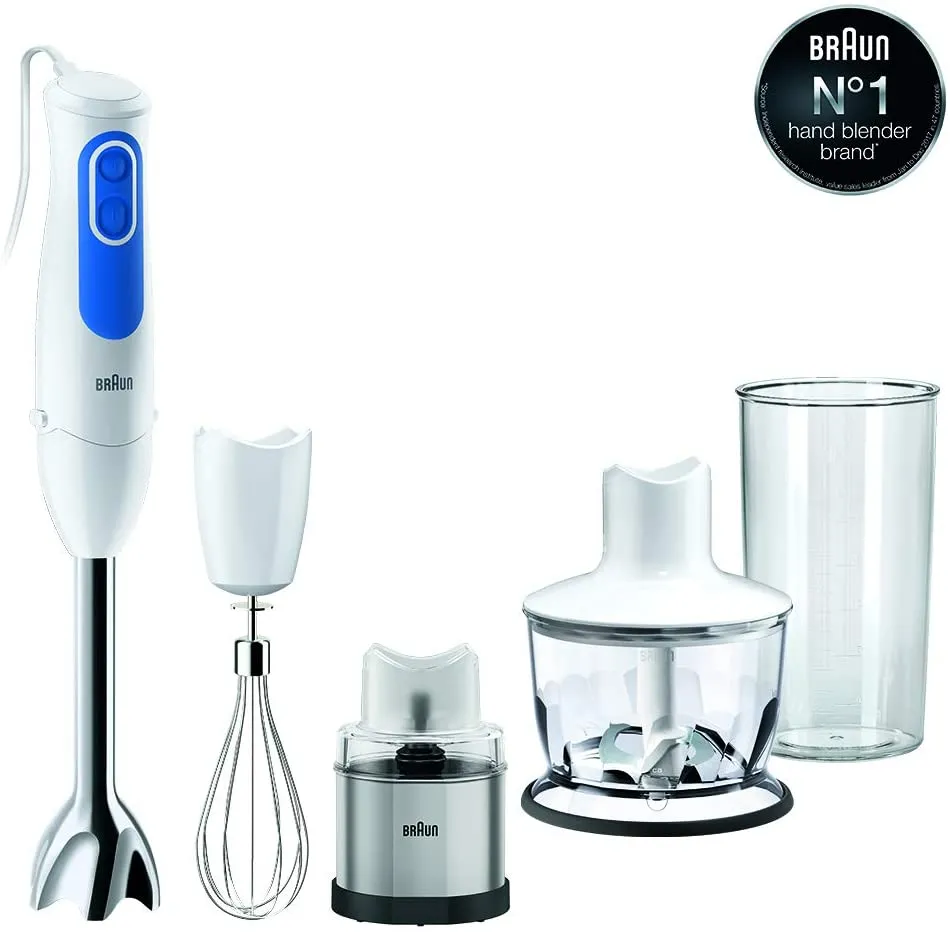 Braun Multiquick 3 Hand Blender with Chopper & Spice Grinder MQ3038